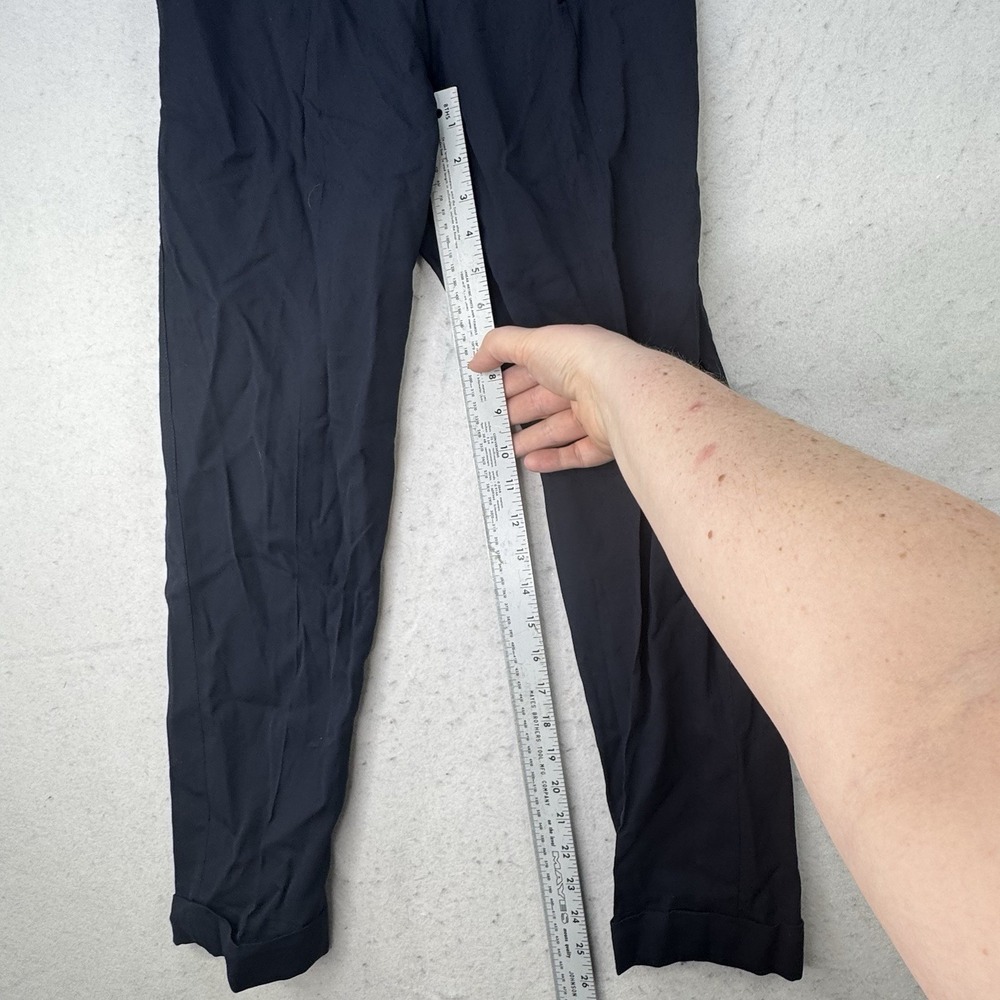 Vince Pants Womens‎ Small Dark Blue Viscose Blend Cuffed Ankle Straight Leg - Picture 5 of 13